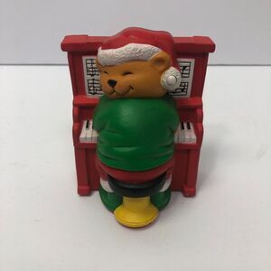 1992 Avon "Play It Again, Mr. Keys" Musical Bear Plug In Christmas Holidays VTG